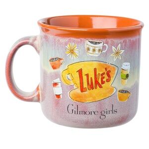 NWT Stars Hollow Gilmore Girls Luke's Double-sided 20 oz Coffee Mug